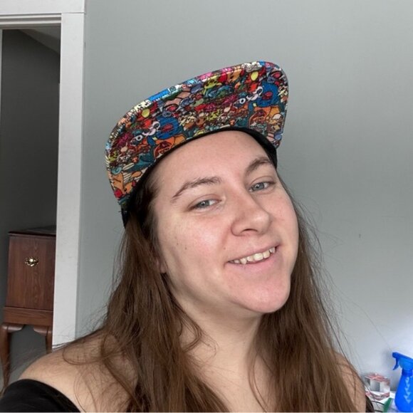 Pokemon | Poké Ball Sublimated Bill Snapback Baseball Cap - Picture 8 of 8